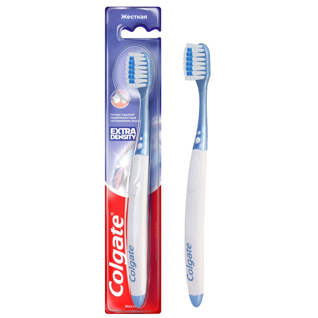 фото упаковки Colgate Extra Density для эффективного очищения зубная щетка