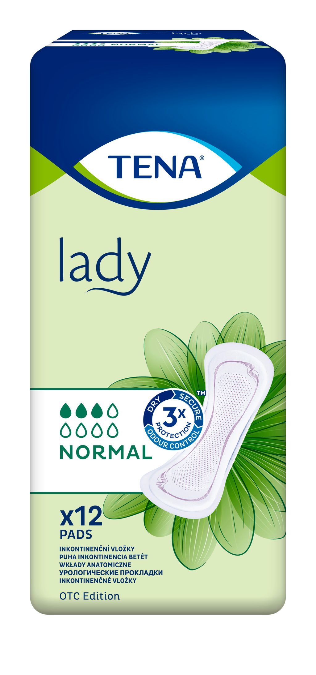 Прокладки урологические Tena Lady Normal, прокладки урологические, 3 капли, 12 шт.