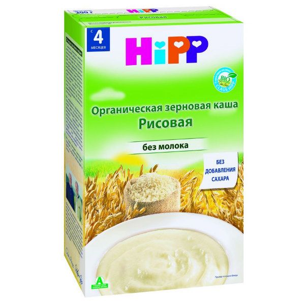 фото упаковки Hipp Каша органическая зерновая рисовая