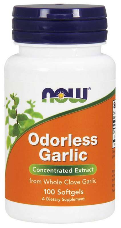 фото упаковки NOW Odorless Garlic Чеснок без запаха