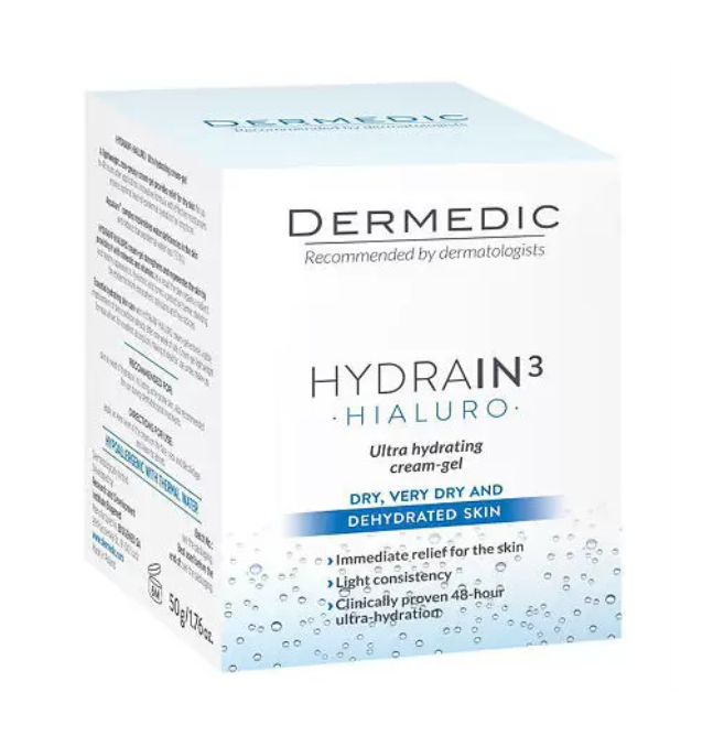Dermedic Hydrain3 Hialuro Крем-гель ультра увлажняющий, крем-гель, 50 мл, 1 шт.