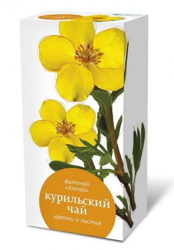фото упаковки Фиточай Алтай Курильский чай цветки и листья