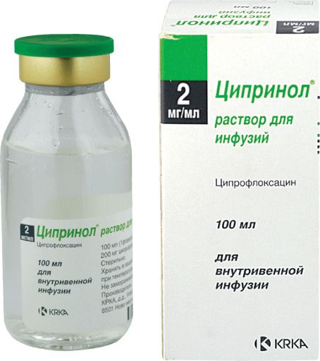 Ципринол (для инфузий), 2 мг/мл, раствор для инфузий, 100 мл, 1 шт.