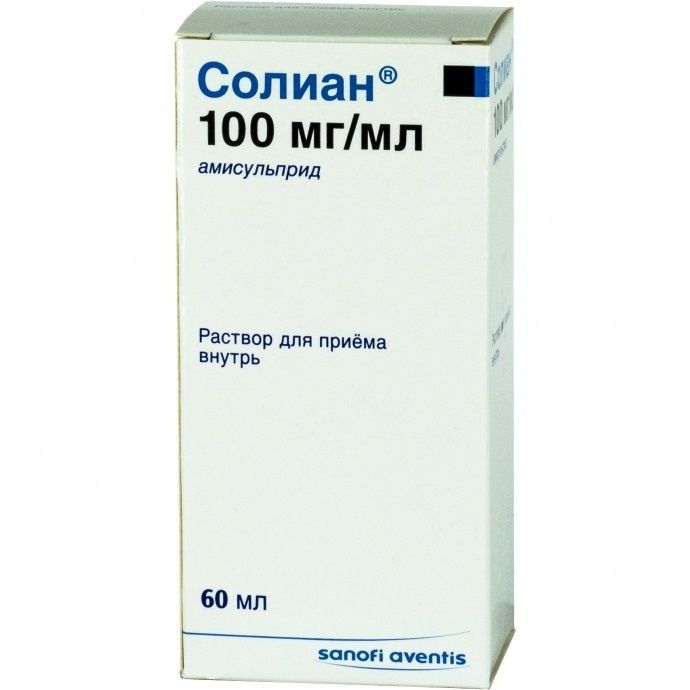 Солиан, 100 мг/мл, раствор для приема внутрь, 60 мл, 1 шт.  по .