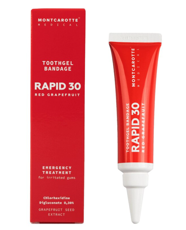 фото упаковки Montcarotte Medical Rapid 30 Зубной гель-бандаж