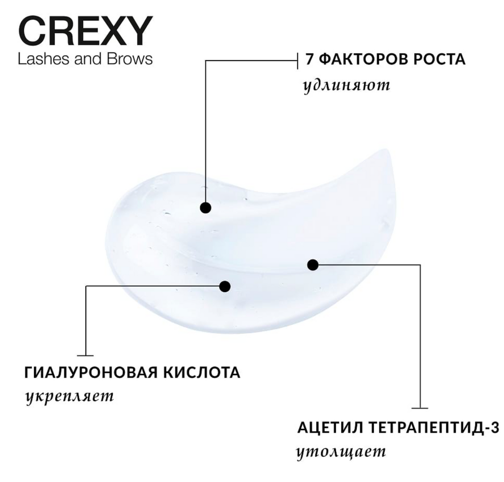 Crescina Crexy Гель для роста бровей и ресниц, гель, 8 мл, 1 шт.