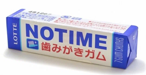 фото упаковки Lotte Notime gum жевательная резинка Голубика