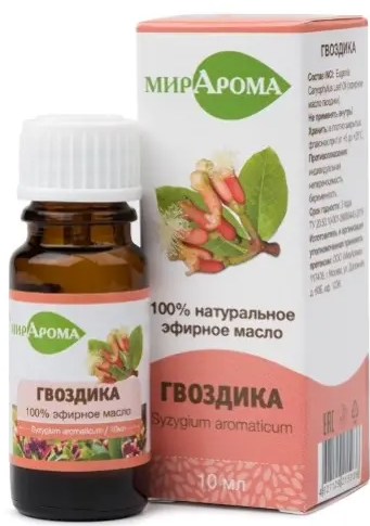 фото упаковки МирАрома эфирное масло Гвоздика