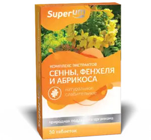 фото упаковки Superum Комплекс экстрактов сенна фенхель абрикос