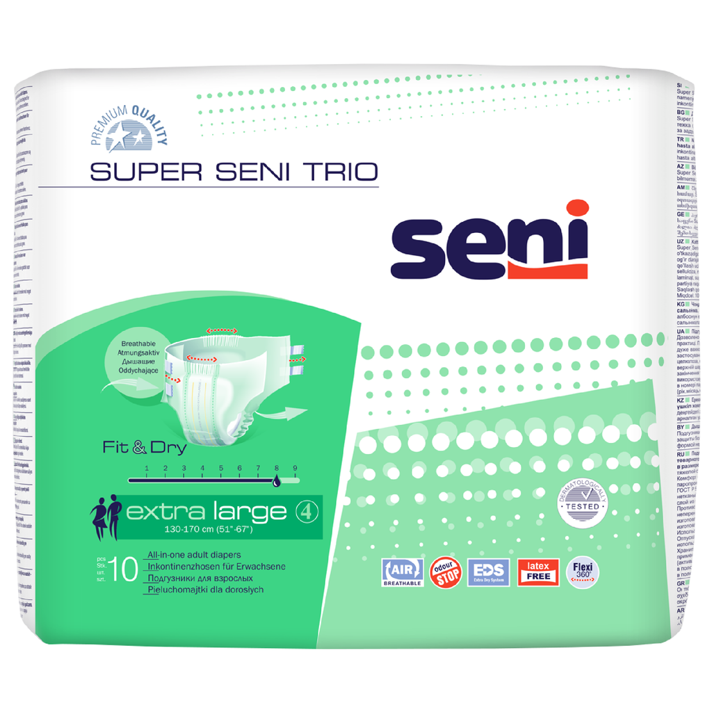 фото упаковки Seni Super Trio Подгузники для взрослых