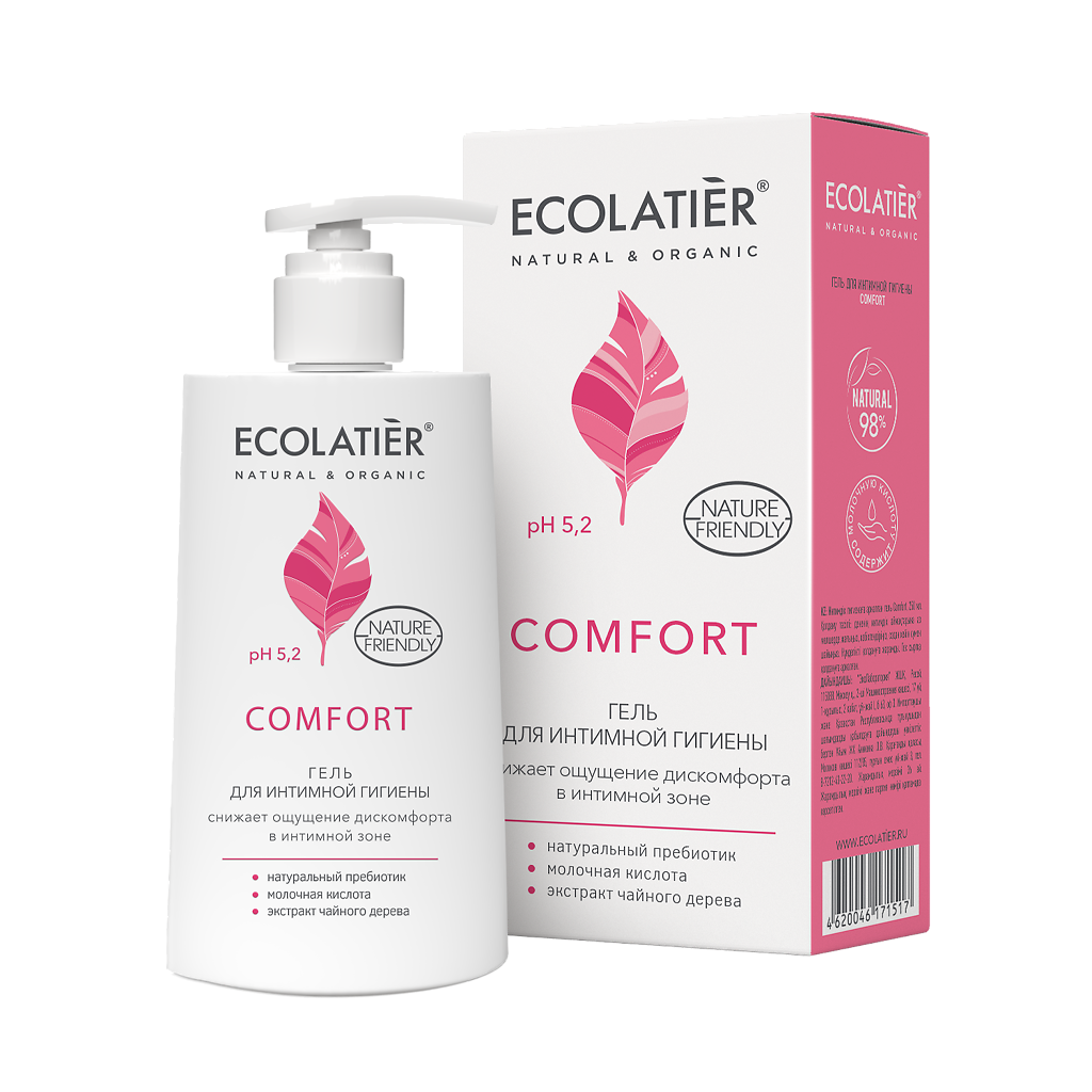 фото упаковки Ecolatier Гель для интимной гигиены Comfort