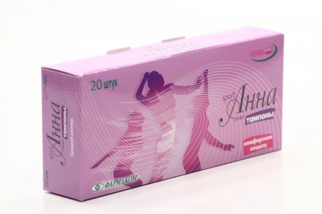фото упаковки Анна Люкс Спорт тампоны женские гигиенические
