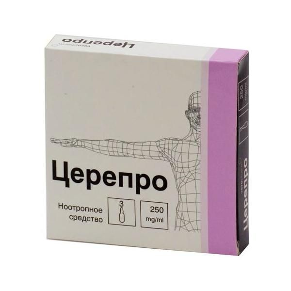 Церепро, 250 мг/мл, раствор для внутривенного и внутримышечного .