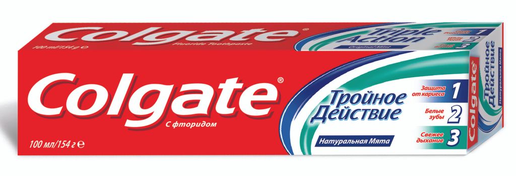 фото упаковки Colgate Тройное Действие зубная паста