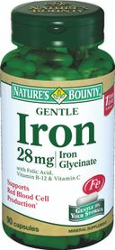 Natures Bounty Легкодоступное железо 28 мг, 28 мг, капсулы, 90 шт.