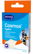 Cosmos Hydro Пластырь гидроколлоидный для влажных мозолей, 90х65 мм, пластырь, 3 шт.