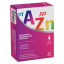 Витаминно-минеральный комплекс от A до Zn, таблетки, для женщин, 30 шт.
