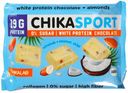 Chikalab chikasport шоколад белый протеиновый без сахара, шоколад, с миндалем и кокосовыми чипсами, 100 г, 1 шт.