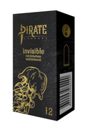 Pirate Презервативы invisible, презерватив, ультратонкие, 12 шт.