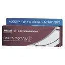 Alcon Dailies Total 1 Линзы контактные однодневные, BC=8,5 d=14,1, D(-3.25), стерильно, 30 шт.