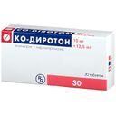 Ко-Диротон, 12.5 мг+10 мг, таблетки, 30 шт.