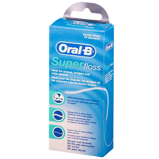 Зубная нить Oral-B Superfloss, нити зубные, 1 шт.