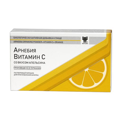 Арнебия Витамин С, порошок растворимый, апельсин, 5 г, 10 шт.