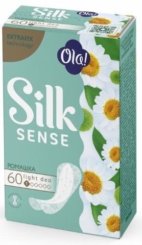 Ola! silk sense Прокладки ежедневные light deo мультиформ, ромашка, 60 шт.
