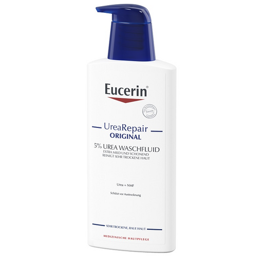 Eucerin Urearepair Original Флюид очищающий, флюид для лица и тела, с мочевиной 5%, 400 мл, 1 шт.