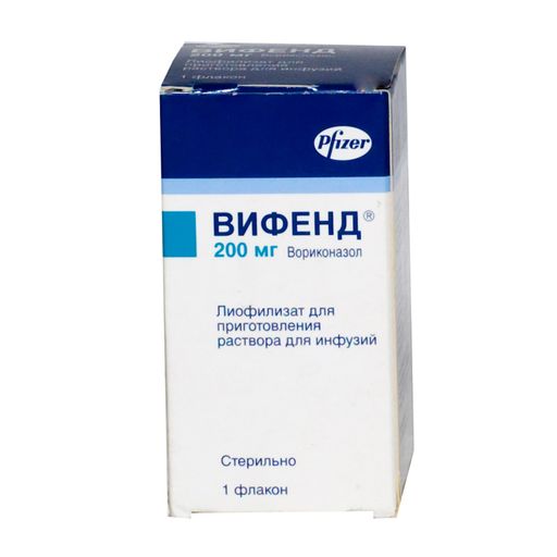 Вифенд, 200 мг, лиофилизат для приготовления раствора для инфузий, 1 шт.