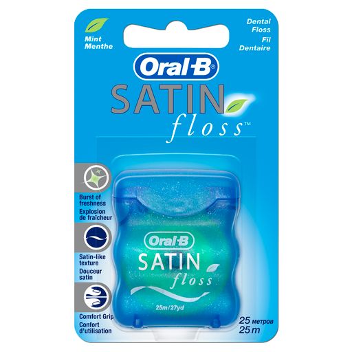 Oral-B Satin Floss Зубная нить, 25 м, нить зубная, 1 шт.