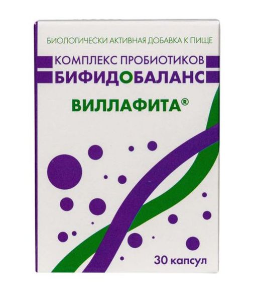 Villaphyta Бифидобаланс комплекс пробиотиков, капсулы, 30 шт.