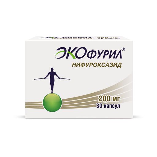 Экофурил, 200 мг, капсулы, 30 шт.
