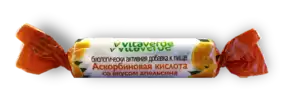 Vitaverde Аскорбинка с сахаром, таблетки жевательные, дыня, 10 шт.