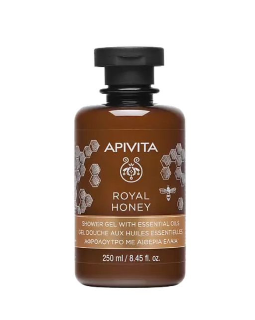 Apivita Гель для душа с эфирными маслами, гель для душа, Королевский мед, 250 мл, 1 шт.
