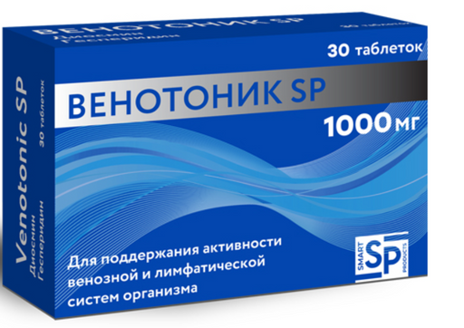 Венотоник SP Диосмин и Гесперидин, 1000 мг, таблетки, 30 шт.