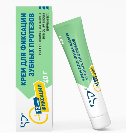 5D Крем для фиксации зубных протезов экстра сильный, крем для фиксации зубных протезов, с нейтральным вкусом, 40 г, 1 шт.