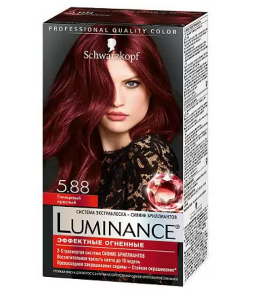 Schwarzkopf Luminance Краска для волос, краска для волос, 5.88 Глянцевый красный, 165 мл, 1 шт.