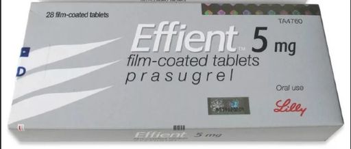 Эффиент, 5 мг, таблетки, покрытые пленочной оболочкой, 28 шт.
