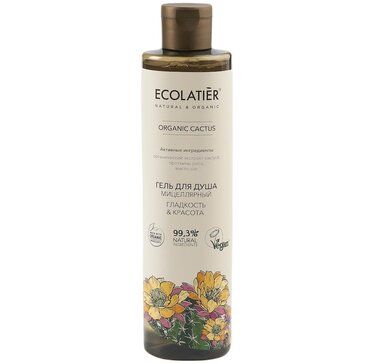 Ecolatier Мицеллярный Гель для душа Гладкость и Красота Organic Cactus, 350 мл, 1 шт.