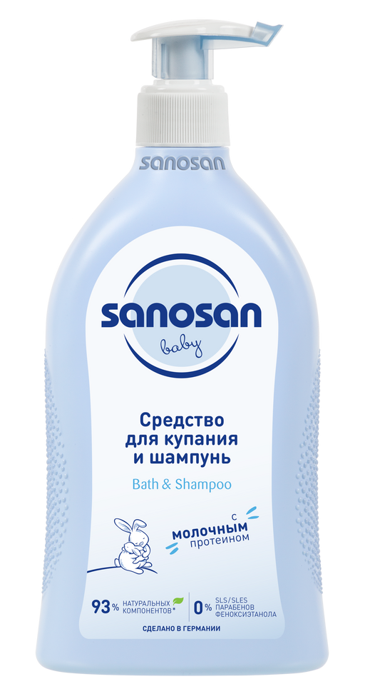 Sanosan Baby Средство для купания и шампунь, 500 мл, 1 шт.