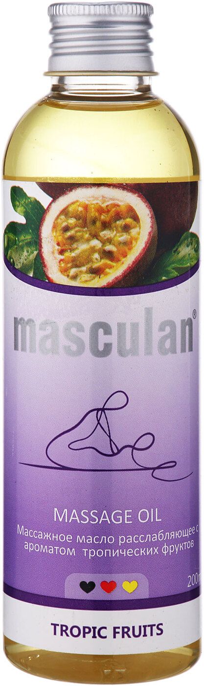 Masculan масло массажное расслабляющее, тропические фрукты, 200 мл, 1 шт.