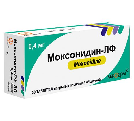 Моксонидин-ЛФ, 0.4 мг, таблетки, покрытые пленочной оболочкой, 30 шт.