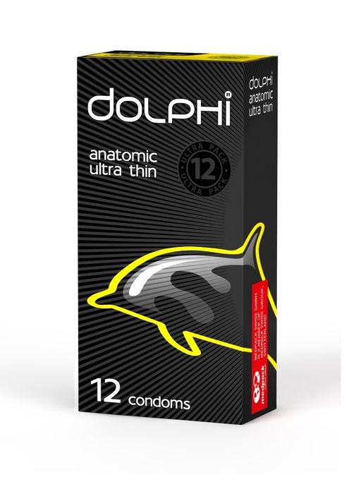 Dolphi Презервативы сверхтонкие, презерватив, анатомической формы, 12 шт.