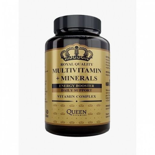 Queen Vitamins Мультивитамины и минералы, таблетки, 1.1 г, 60 шт.