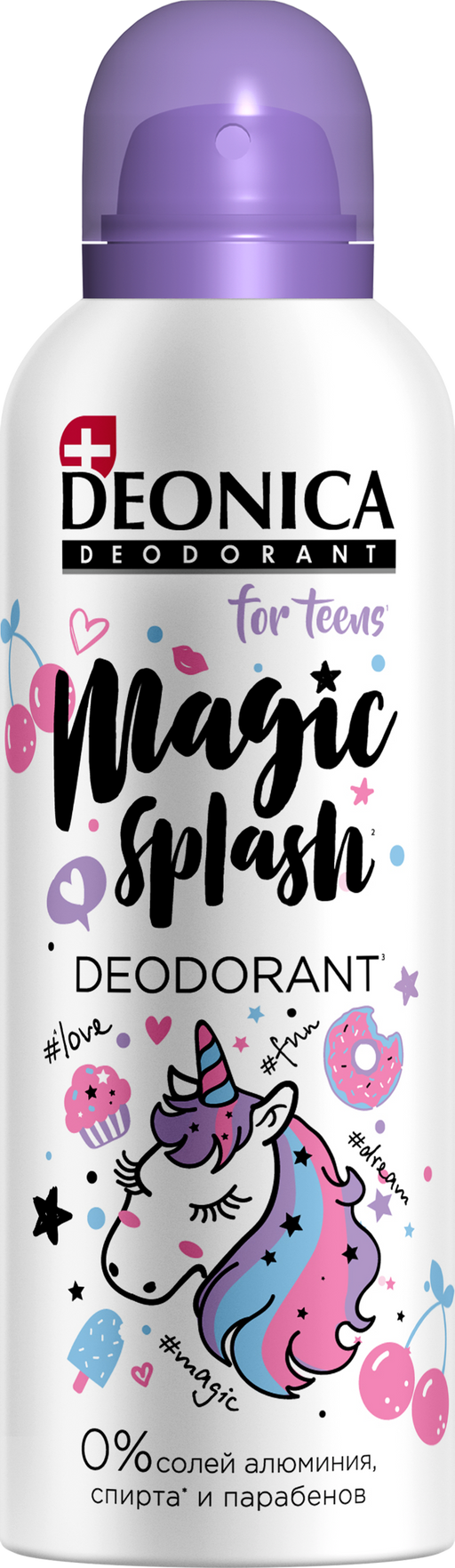 Deonica for teens дезодорант-спрей Magic Splash, спрей, 125 мл, 1 шт.