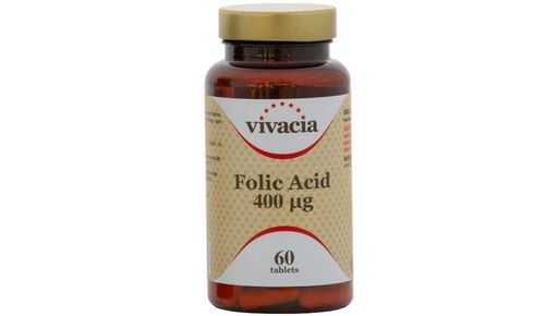 Vivacia Folic Acid Фолиевая ксилота, 400 мкг, таблетки, 60 шт.