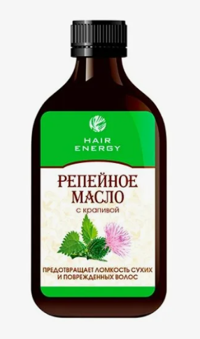 Hair Energy Репейное масло для волос с крапивой, масло косметическое, 100 мл, 1 шт.