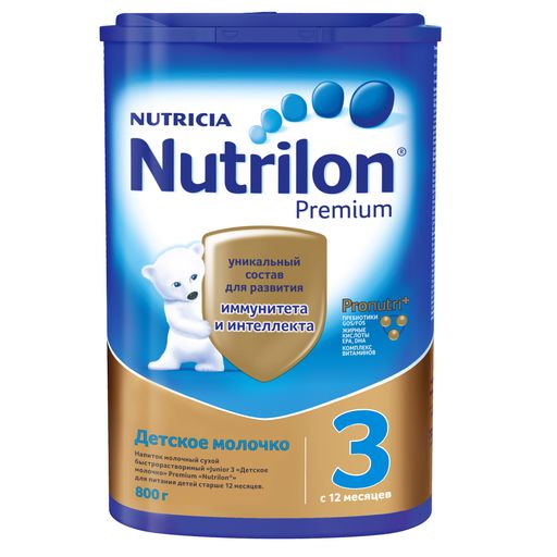 Nutrilon 3 Junior Premium, смесь молочная сухая, 800 г, 1 шт.