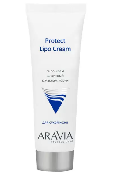 Aravia professional Липо-крем для лица защитный, крем для лица, с маслом норки, 50 мл, 1 шт.